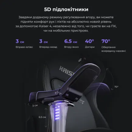 Крісло для геймерів Anda Seat Kaiser 4 Size L Grey (AD12YDDC-L-20-G-CF)