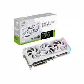 Видеокарта GF RTX 4090 24GB GDDR6X ROG Strix Gaming OC White Edition Asus (ROG-STRIX-RTX4090-O24G-WHITE)