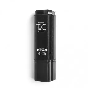 Флеш-накопичувач USB 4GB T&G 121 Vega Series Black (TG121-4GBBK)