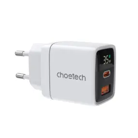 Мережевий зарядний пристрій Choetech (USB-C+USB-A)