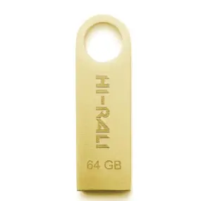 Флеш-накопичувач USB 64GB Hi-Rali Shuttle Series Gold (HI-64GBSHGD)