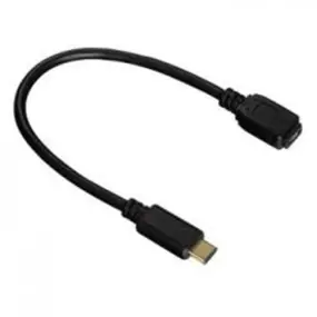 Кабель ATcom USB 2.0AF - Type-C OTG, 0.1м, пакет