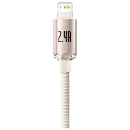 Кабель Baseus Crystal Shine USB - Lightning, 2.4A, 2м Pink (CAJY001204)