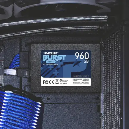 Накопитель SSD  960GB Patriot Burst Elite 2.5" SATAIII TLC (PBE960GS25SSDR)