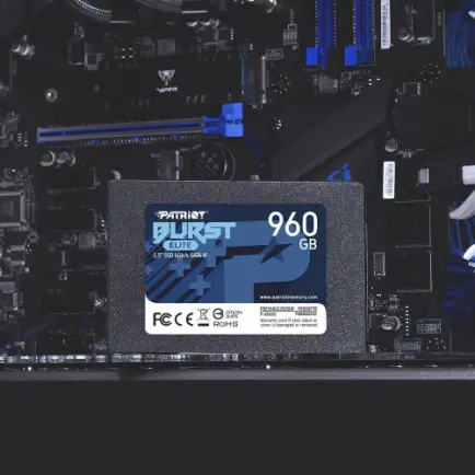 Накопитель SSD  960GB Patriot Burst Elite 2.5" SATAIII TLC (PBE960GS25SSDR)