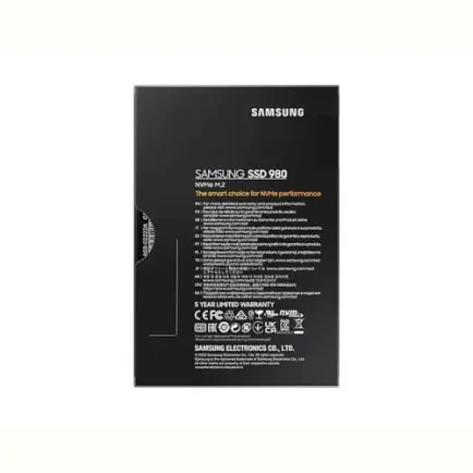 Накопичувач SSD  1ТB Samsung 980 M.2 2280 PCIe 3.0 x4 NVMe V-NAND MLC (MZ-V8V1T0BW)