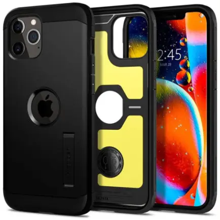 Чeхол-накладка Spigen Tough Armor для Apple iPhone 12 Pro Max Black (ACS01626)