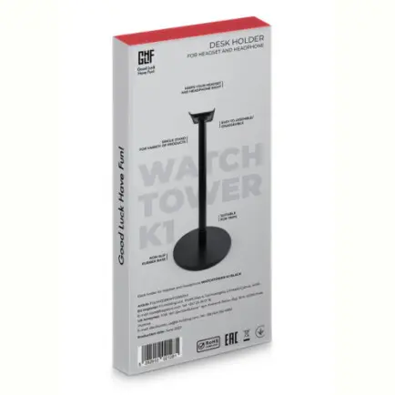 Держатель для наушников GLHF Watchtower K1 Black (FGLHH22BKWTOWER1K)