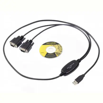 Кабель Viewcon USB - 2хCOM (M/M)