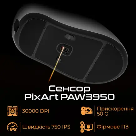 Мышь беспроводная RAWM ER21Pro Black