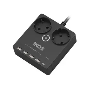 Сетевой фильтр-удлинитель IKOS F25S-CU Black (0006-CEF)