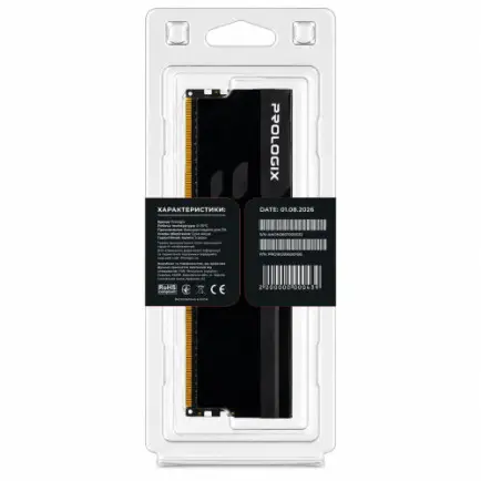 Модуль памяти DDR5 16GB/5600 Prologix Onyx Black (PRO16GB5600YB5)