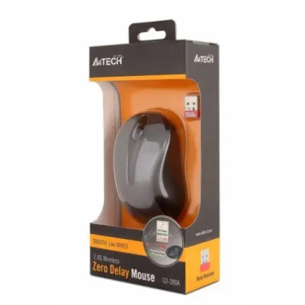Мышь беспроводная A4Tech G3-280A Grey