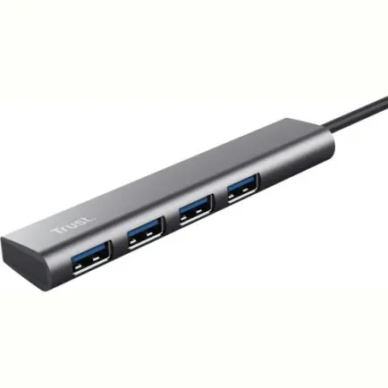 Концентратор Trust Halyx USB Type-C Grey (24948)