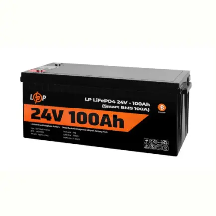 Акумуляторна батарея LogicPower 24V 100 AH (2560Wh)