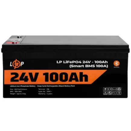 Акумуляторна батарея LogicPower 24V 100 AH (2560Wh)