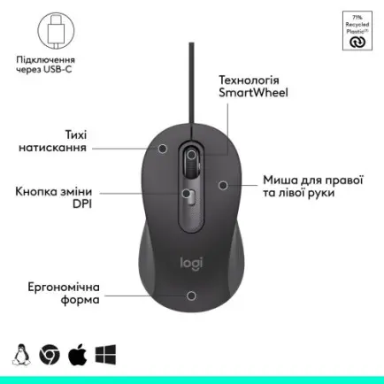 Мышь Logitech Signature M520 Graphite (910-007511)