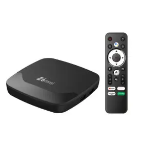 TV приставка iATV Z6 mini 1/8 (Amlogic 905L/1Gb/8Gb/Wi-Fi2.4G+5G+100 Mb/USB2.0x2/AV/Mali-G31/HDMI/Bluetooth пульт голосовое управление/BT 5.0/Android TV 13)