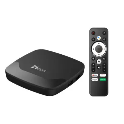 TV приставка iATV Z6 mini 1/8 (Amlogic 905L/1Gb/8Gb/Wi-Fi2.4G+5G+100 Mb/USB2.0x2/AV/Mali-G31/HDMI/Bluetooth пульт голосовое управление/BT 5.0/Android TV 13)