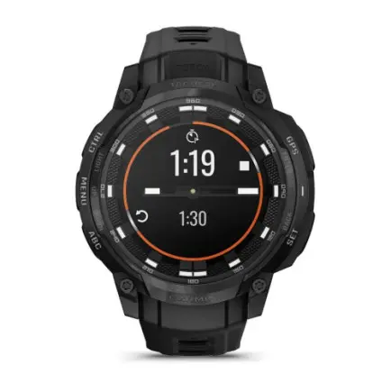 Смарт-годинник Garmin Instinct Crossover AMOLED Tactical Black with Black Silicone (010-03398-42)