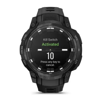 Смарт-годинник Garmin Instinct Crossover AMOLED Tactical Black with Black Silicone (010-03398-42)