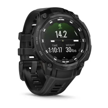 Смарт-годинник Garmin Instinct Crossover AMOLED Tactical Black with Black Silicone (010-03398-42)