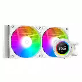 Система водяного охлаждения ID-Cooling Space LCD SL240 XE White, Intel: 2066/2011/1700/1200/1151/1150/1155/1156, AMD: AM5/AM4, 276x120x27 мм, 4-pin