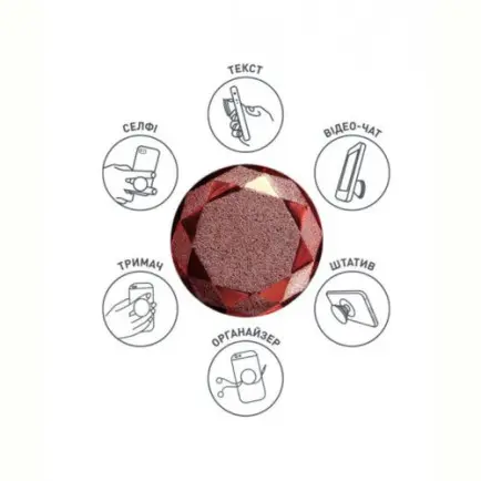 Держатель Luxe Cube POP 024 Красный (9998866456820)
