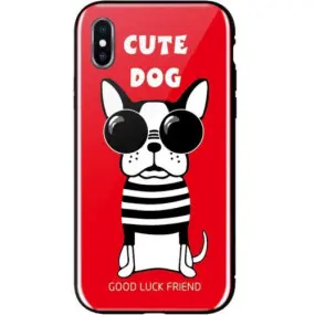 Чехол-накладка WK WPC-087 для Apple iPhone X/XS Cute Dog Red (681920360797)