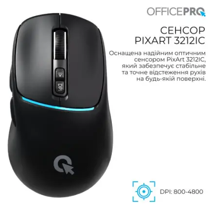 Мышь беспроводная OfficePro M468B Black