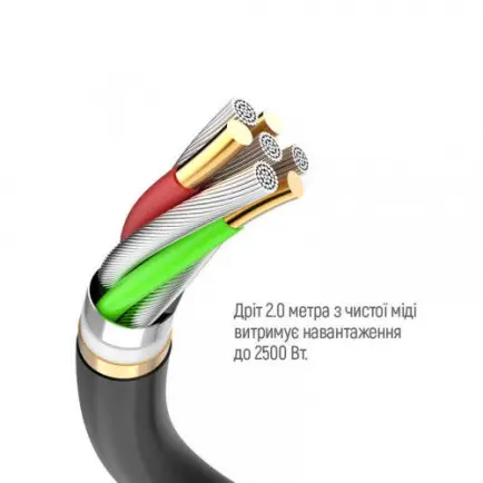 Фильтр питания ColorWay CW-CHE44PDB 4 розетки, 4USB (Type-C PD20W + 3USB QC3.0)