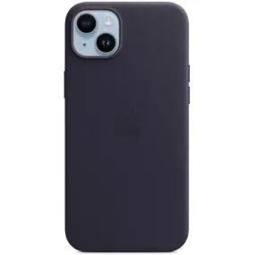 Чехол-накладка Apple Leather Case with MagSafe для Apple iPhone 14 Plus Ink (MPPC3)