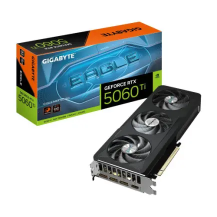 Видеокарта GF RTX 5060 Ti 16GB GDDR7 Eagle Max OC Gigabyte (GV-N506TEAGLEMAX OC-16GD)
