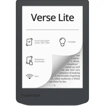 Электронная книга PocketBook 619 Verse Lite Midnight Grey (PB619-T-WW)