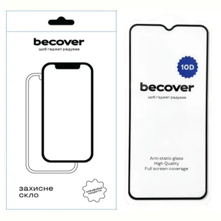 Захисне скло BeCover для Motorola Moto E13 10D Black (711520)