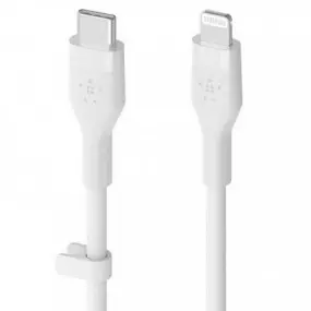 Кабель Belkin BoostCharge Flex Lightning-USB Type-C, 1 м White (CAA009bt1MWH)