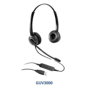 Гарнитура Grandstream GUV3000 USB 2.0 (HD звук,шумоподавление, регулятор громкости, для  IP-телефонии)