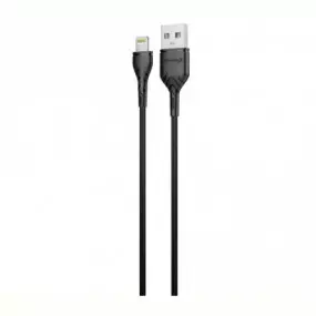 Кабель Grand-X USB-Lightning, 1м, Cu, 2,1A, Black (PL01B)