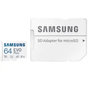 Карта пам`яті MicroSDXC 64GB UHS-I/U3 Class 10 Samsung Evo Plus R160MB/s + SD-адаптер (MB-MC64SA/EU)