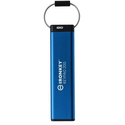 Флеш-накопитель USB3.2 16GB Kingston IronKey Keypad 200 Type-A Blue (IKKP200/16GB)