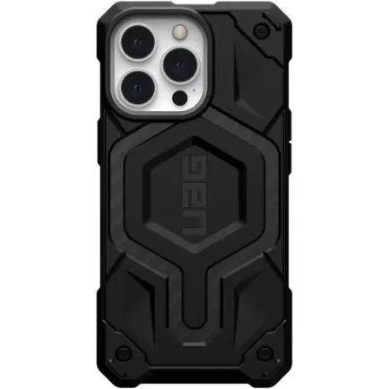 Чохол-накладка Urban Armor Gear Monarch Pro with MagSafe для Apple iPhone 14 Plus/15 Plus Kevlar Silver (114029113933)