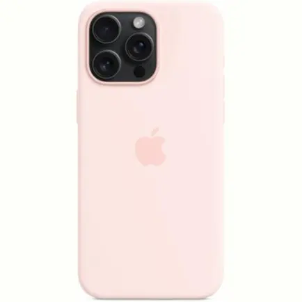 Чехол-накладка Apple Silicone Case with MagSafe для Apple iPhone 15 Pro Max Light Pink (MT1U3)