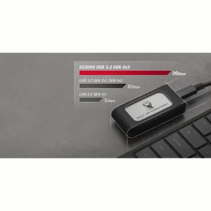 Накопитель внешний SSD Portable USB  500GB Kingston XS2000 BoC Silver (SXS2000/500GA)