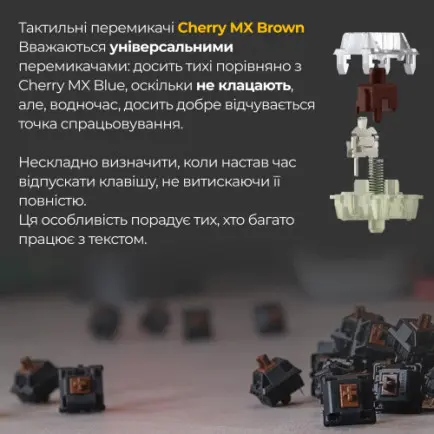 Клавиатура Ducky One 3 Cherry MX Brown RGB UA USB White (DKON2108ST-BUAPXPWWWSC1)