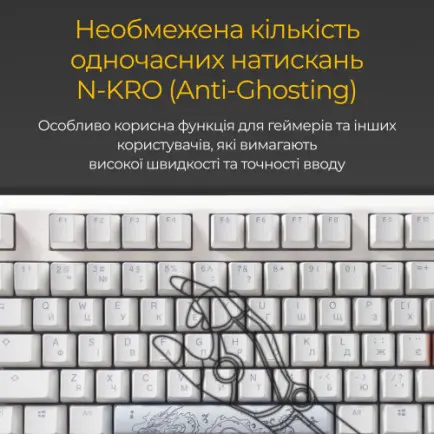 Клавиатура Ducky One 3 Cherry MX Brown RGB UA USB White (DKON2108ST-BUAPXPWWWSC1)