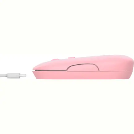 Мышь беспроводная Trust Puck Rechargeable Ultra-Thin BT WL Silent Pink (24125)