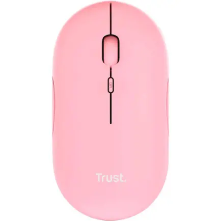 Мышь беспроводная Trust Puck Rechargeable Ultra-Thin BT WL Silent Pink (24125)