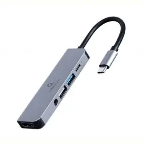 Док-станция Cablexpert USB-C 5-в-1 (A-CM-COMBO5-02)