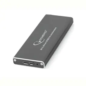 Внешний карман Gembird для подключения SSD M.2, USB 3.0, алюминий, Black (EE2280-U3C-01)
