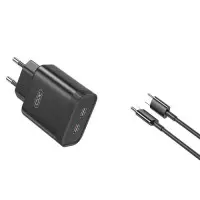Мережевий зарядний пристрій XO L105 (2USB-С, 3А)